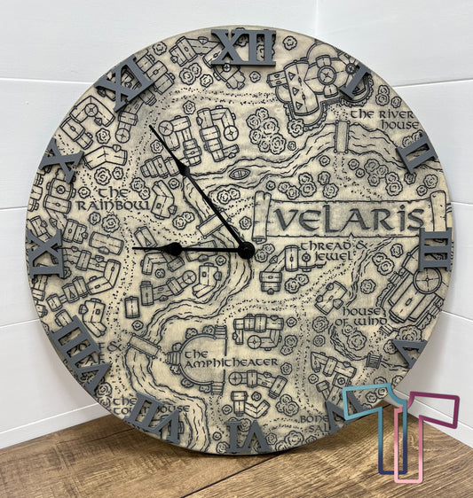 Velaris Wood Clock