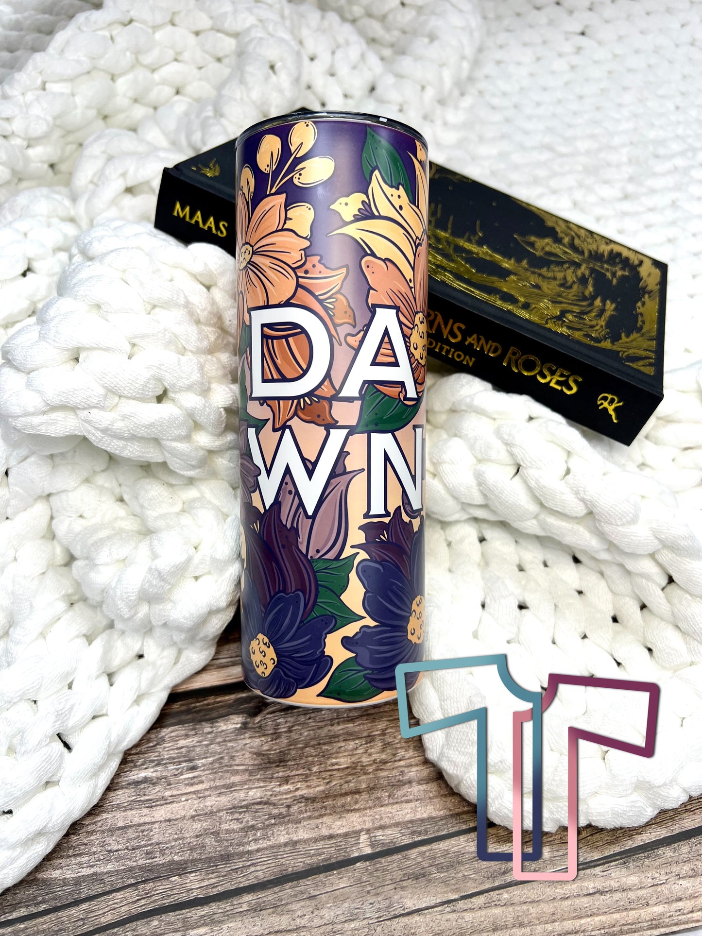Dawn Court Floral 20oz Stainless Steel Tumbler