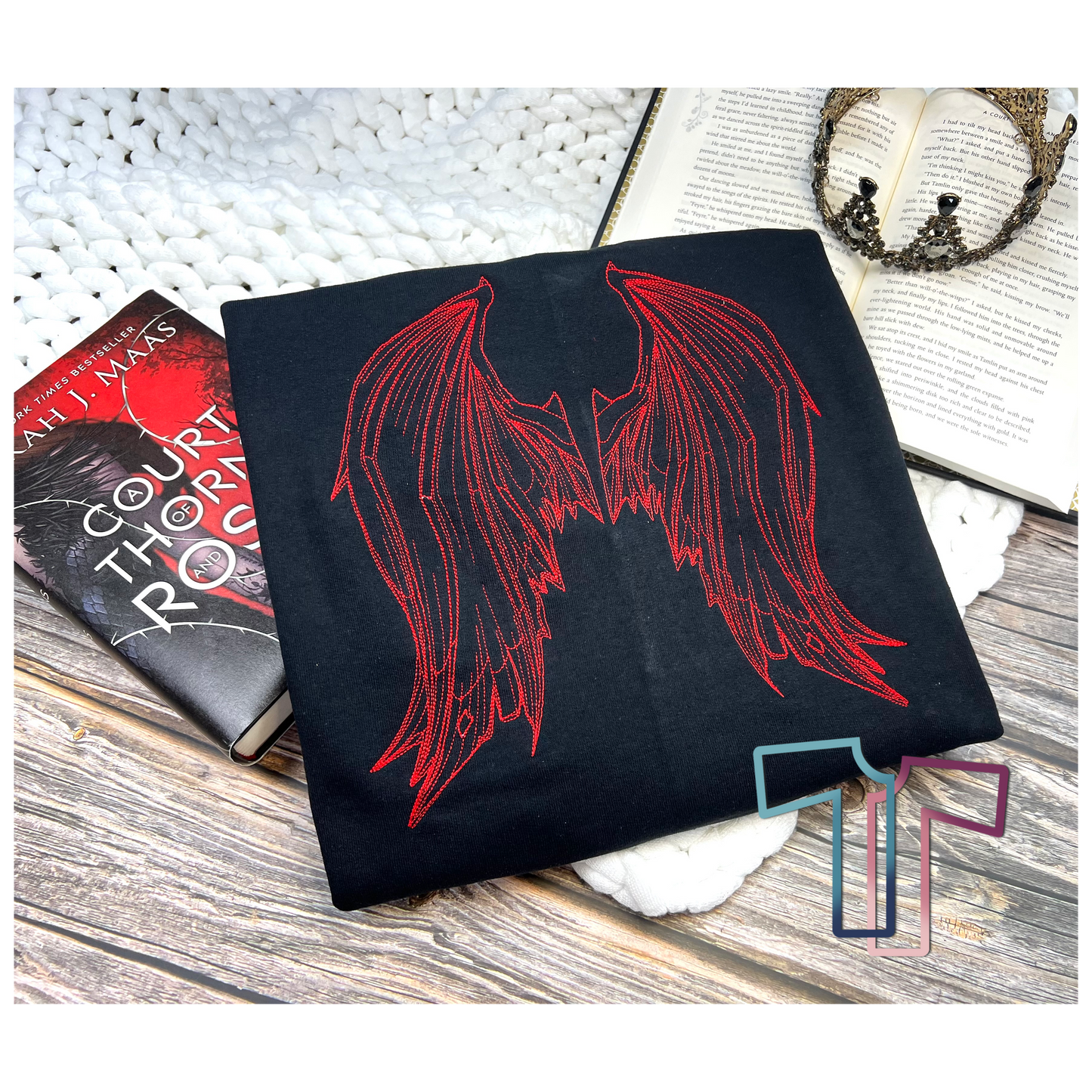 Lord Of Bloodshed And Wings Embroidered