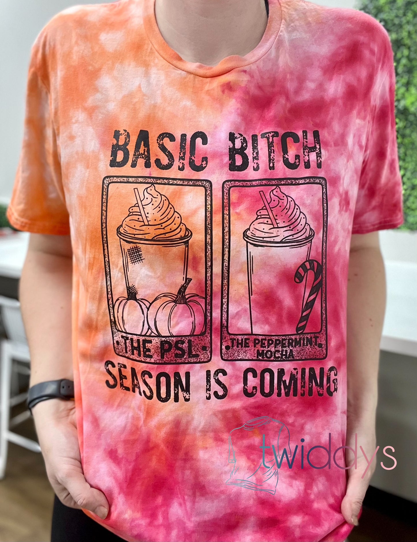 Basic Bitch Season Is Coming Dyed Tee